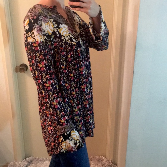 Free People Tunic Long Sleeve Top Size L - Picture 6 of 6